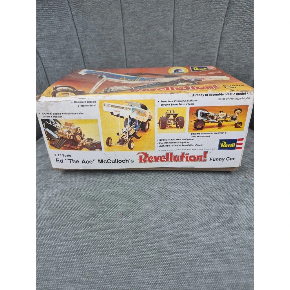 1973 Revell H-1447 Ed The Ace McCulloch Revellution 1/25 Funny Car NEW OPEN BOX